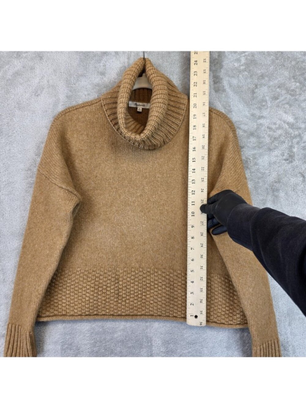 Madewell Sweater Womens XS Brown Chunky Turtleneck Long Sleeve Knit Pullover - Picture 7 of 12